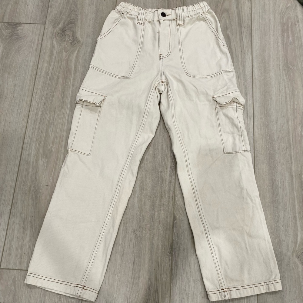 Cream PacSun cargo pants